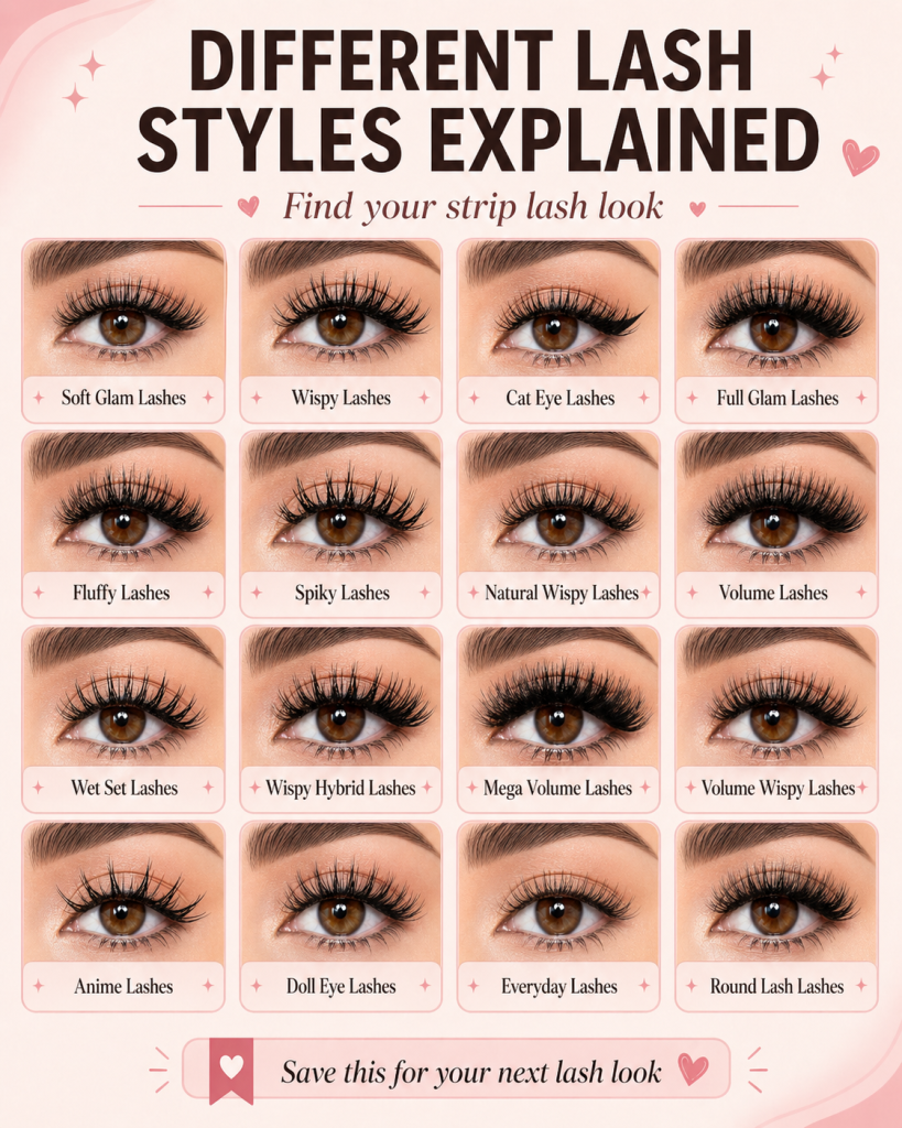 strip lash style guide