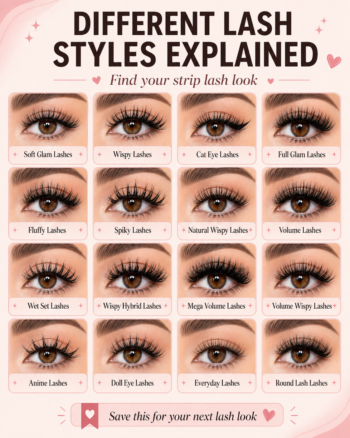 strip lash style guide